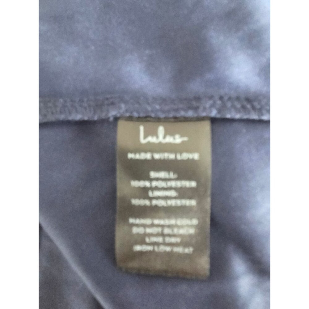 Lulus Elegant Admiration Navy Blue Floral One Shoulder Maxi Dress Medium - Picture 8 of 11